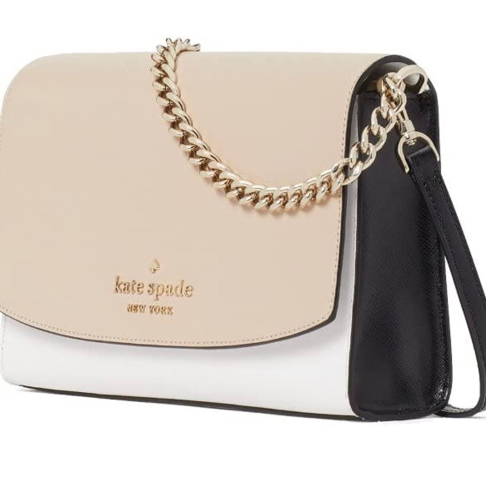 NWT Kate Spade Carson colorblock Saffiano leather crossbody & credit card holder